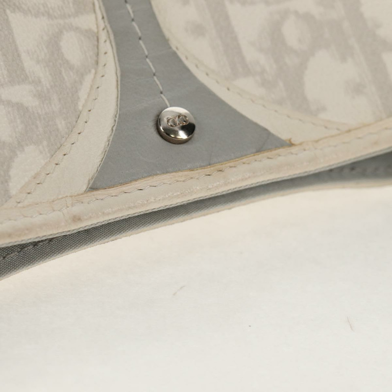 【日本直送】Christian Dior Trotter Romantic 單肩包 PVC 白色銀色 正品 158881V-7