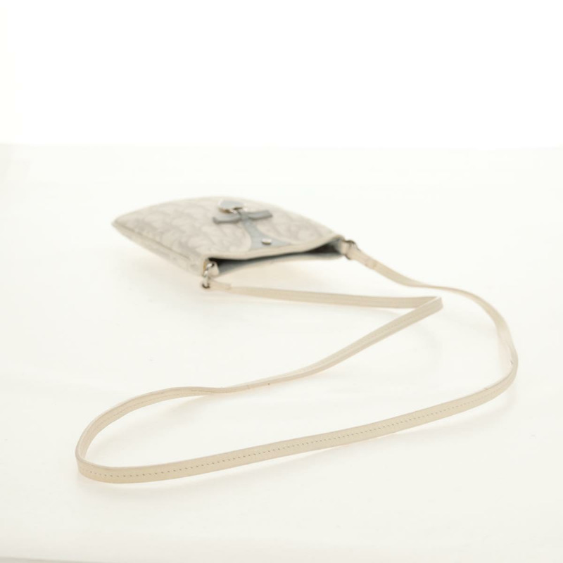 【日本直送】Christian Dior Trotter Romantic 單肩包 PVC 白色銀色 正品 158881V-8