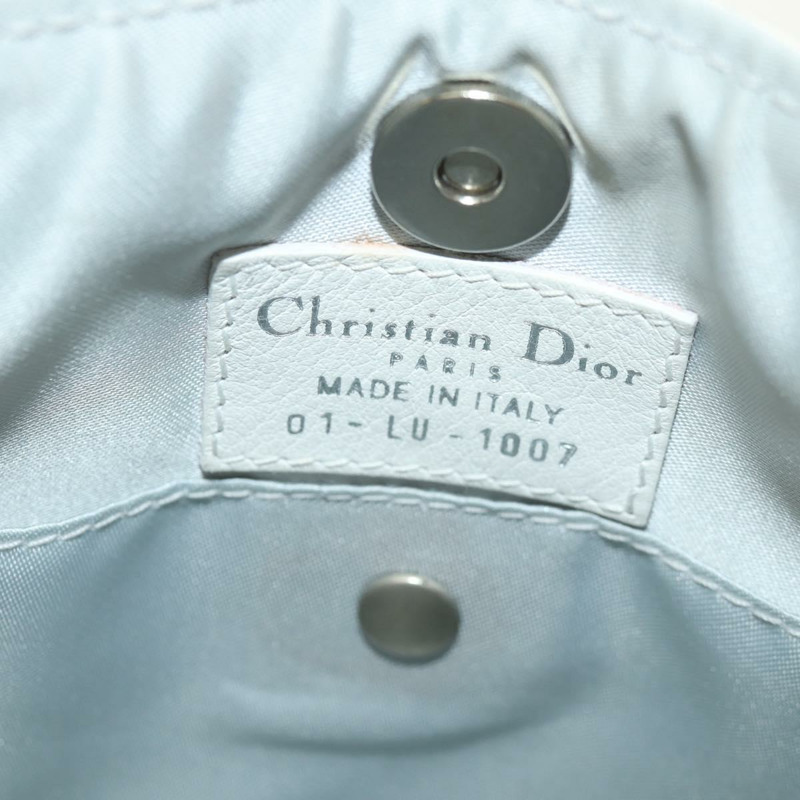 【日本直送】Christian Dior Trotter Romantic 單肩包 PVC 白色銀色 正品 158881V-11