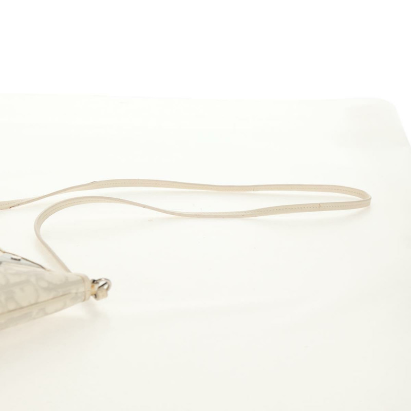 【日本直送】Christian Dior Trotter Romantic 單肩包 PVC 白色銀色 正品 158881V-13
