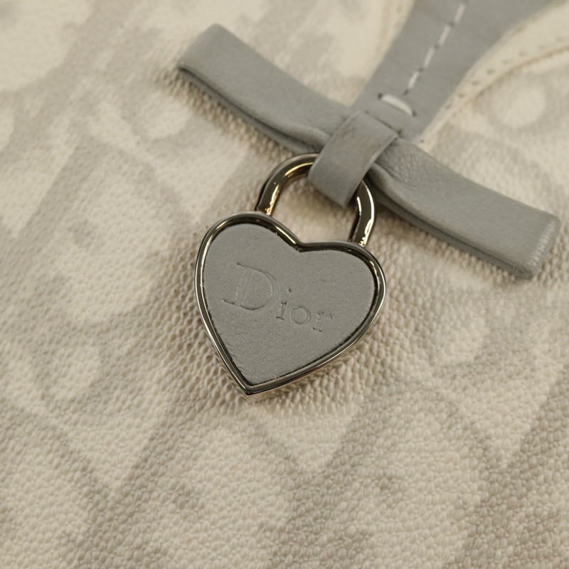 【日本直送】Christian Dior Trotter Romantic 單肩包 PVC 白色銀色 正品 158881V-18