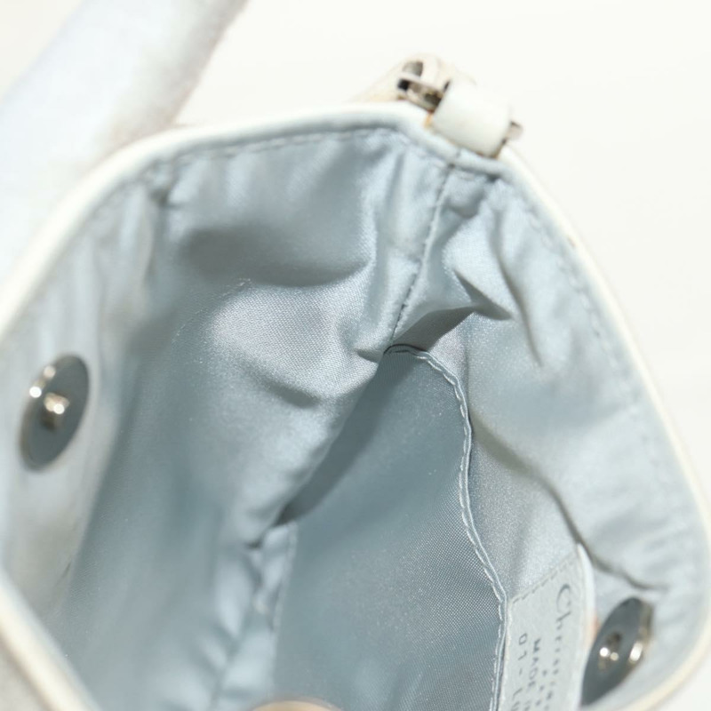 【日本直送】Christian Dior Trotter Romantic 單肩包 PVC 白色銀色 正品 158881V-19