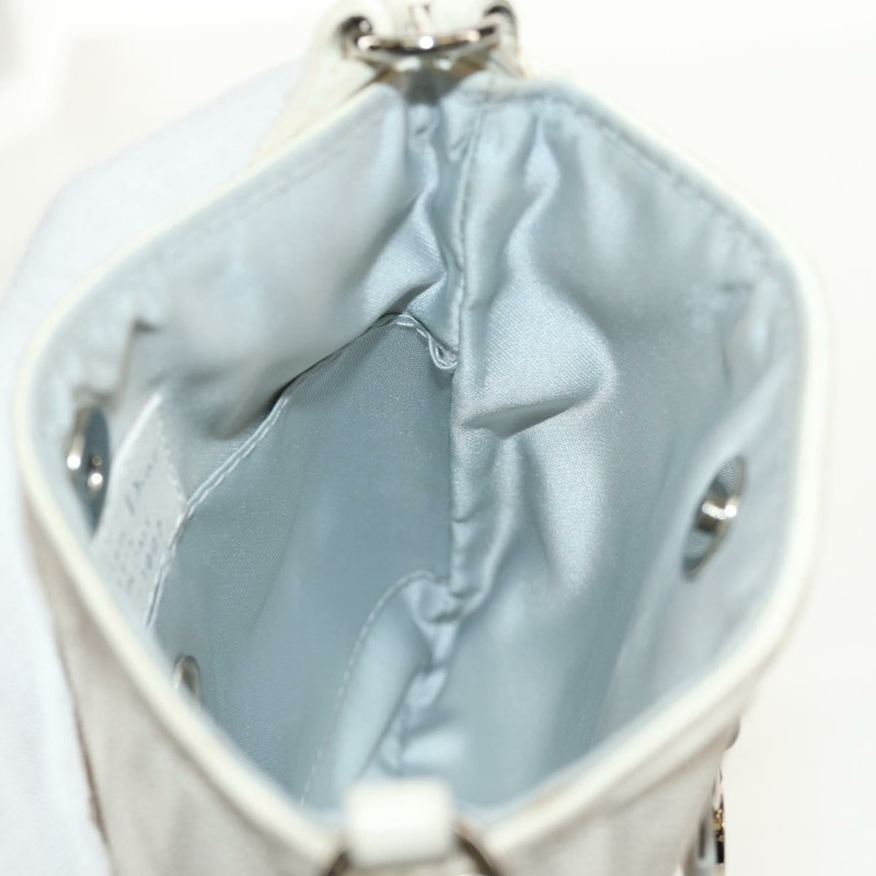 【日本直送】Christian Dior Trotter Romantic 單肩包 PVC 白色銀色 正品 158881V-20