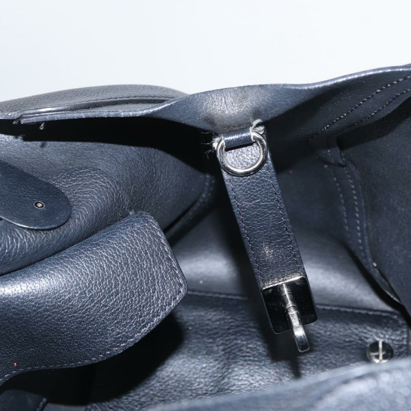 【日本直送】Christian Dior 手提包 皮革 黑色 銀色 正品 bs31800-16