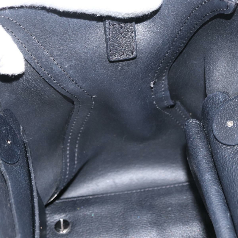 【日本直送】Christian Dior 手提包 皮革 黑色 銀色 正品 bs31800-17