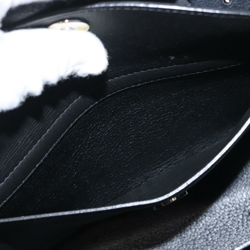 【日本直送】Christian Dior 手提包 皮革 黑色 銀色 正品 bs31800-18