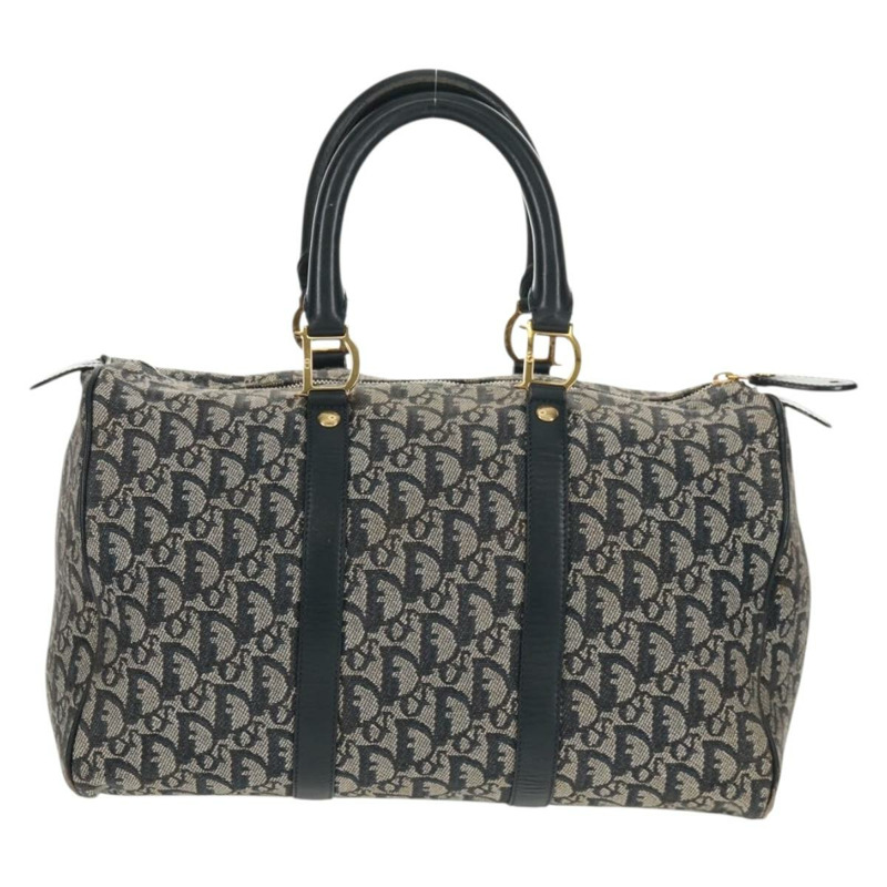 【日本直送】Christian Dior Trotter帆布波士頓包 海軍藍 金色 正品 160869V-1