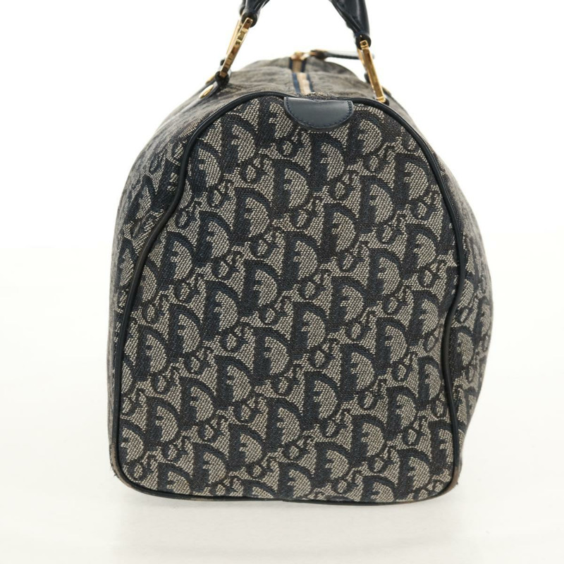 【日本直送】Christian Dior Trotter帆布波士頓包 海軍藍 金色 正品 160869V-2