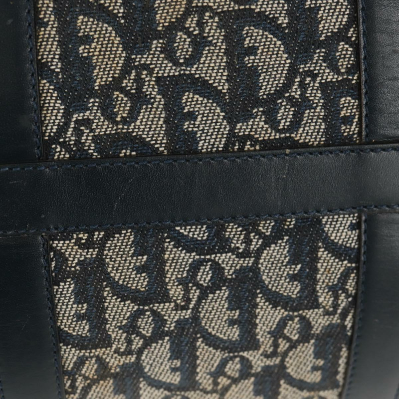 【日本直送】Christian Dior Trotter帆布波士頓包 海軍藍 金色 正品 160869V-5