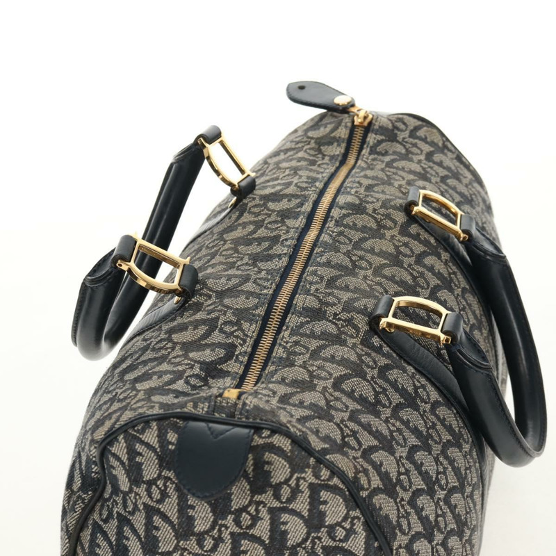 【日本直送】Christian Dior Trotter帆布波士頓包 海軍藍 金色 正品 160869V-6