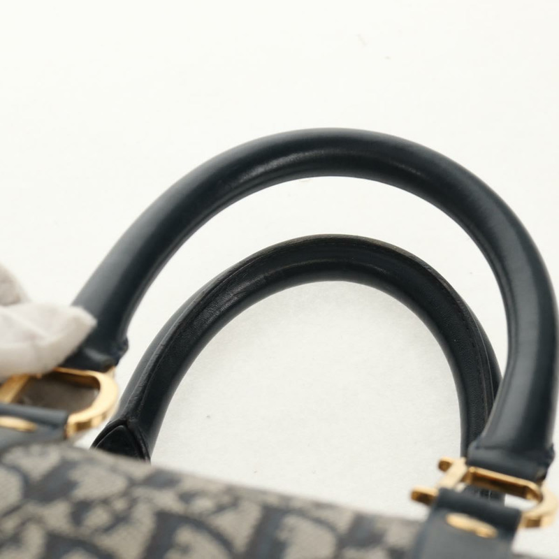 【日本直送】Christian Dior Trotter帆布波士頓包 海軍藍 金色 正品 160869V-13