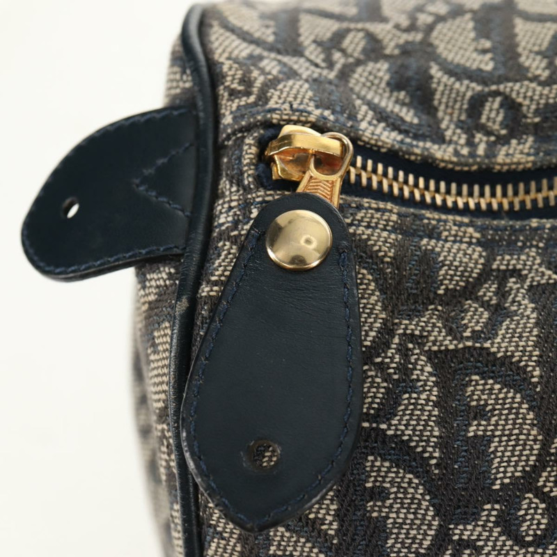 【日本直送】Christian Dior Trotter帆布波士頓包 海軍藍 金色 正品 160869V-18
