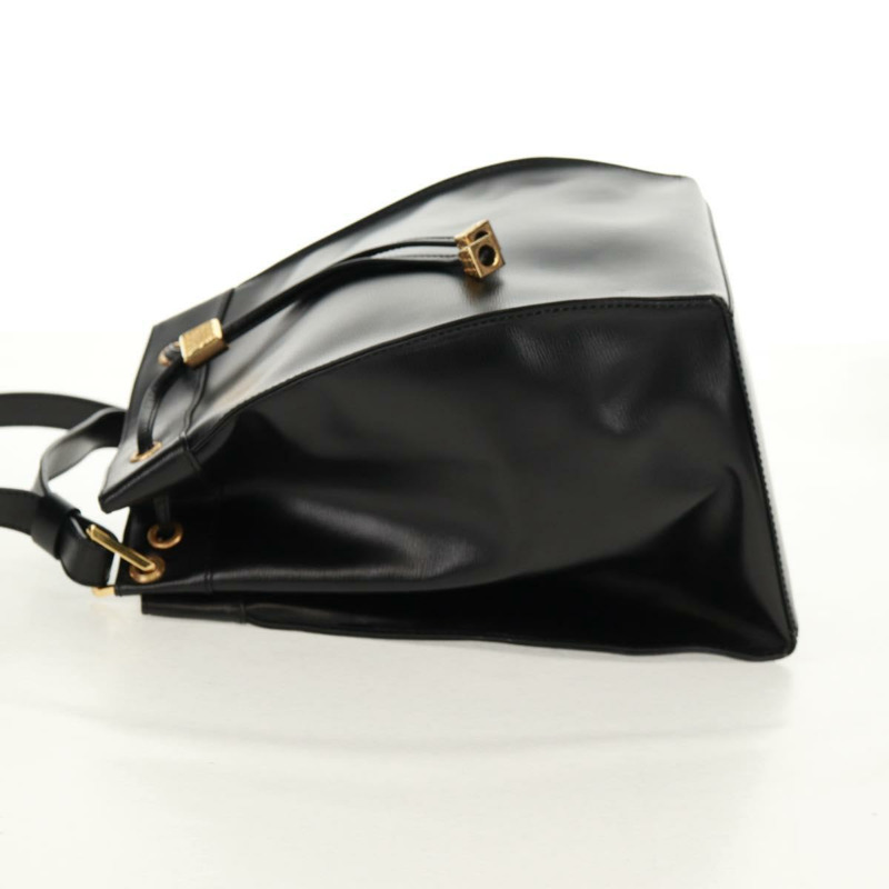 【日本直送】Christian Dior 黑色金色皮革肩背包,正品編號 159044V-2