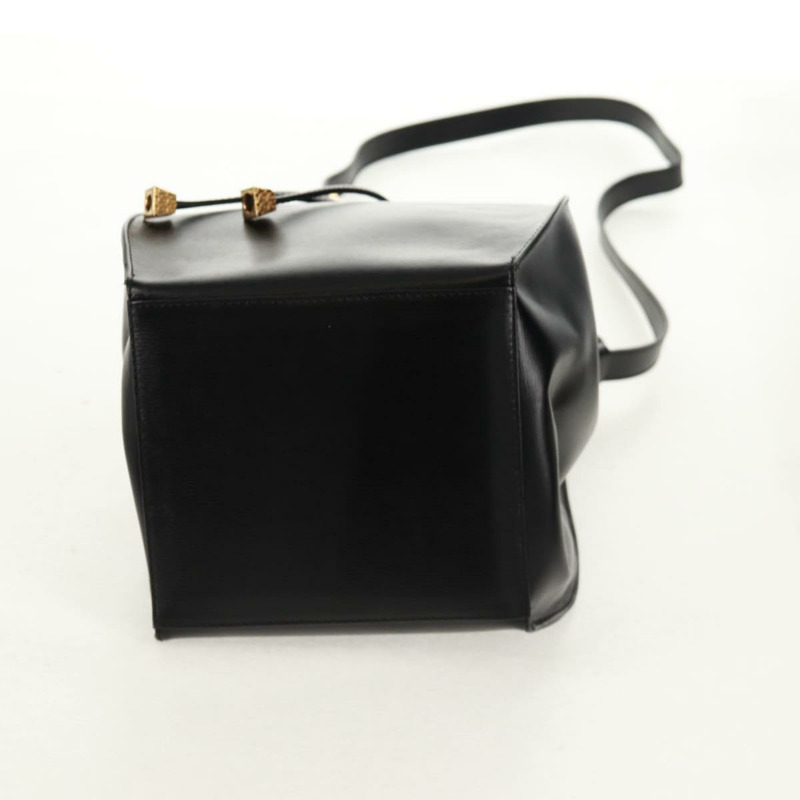 【日本直送】Christian Dior 黑色金色皮革肩背包,正品編號 159044V-4