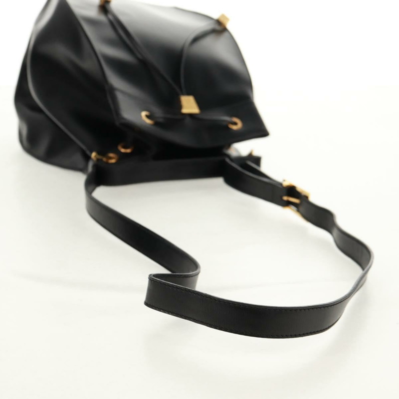 【日本直送】Christian Dior 黑色金色皮革肩背包,正品編號 159044V-6