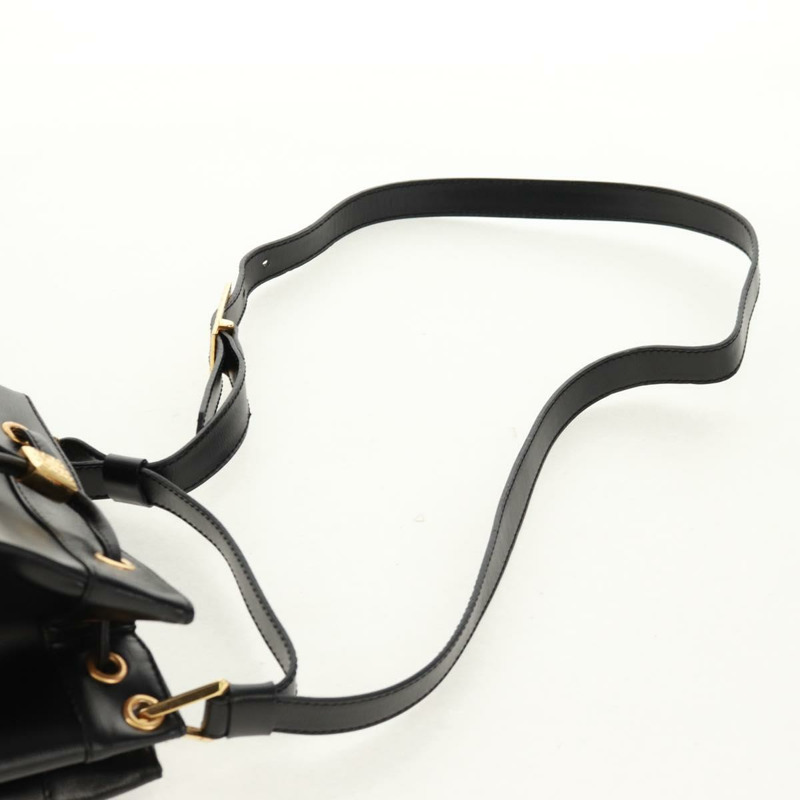 【日本直送】Christian Dior 黑色金色皮革肩背包,正品編號 159044V-8