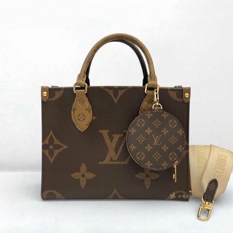 LV包包 雙色原花OnTheGo PM M46373