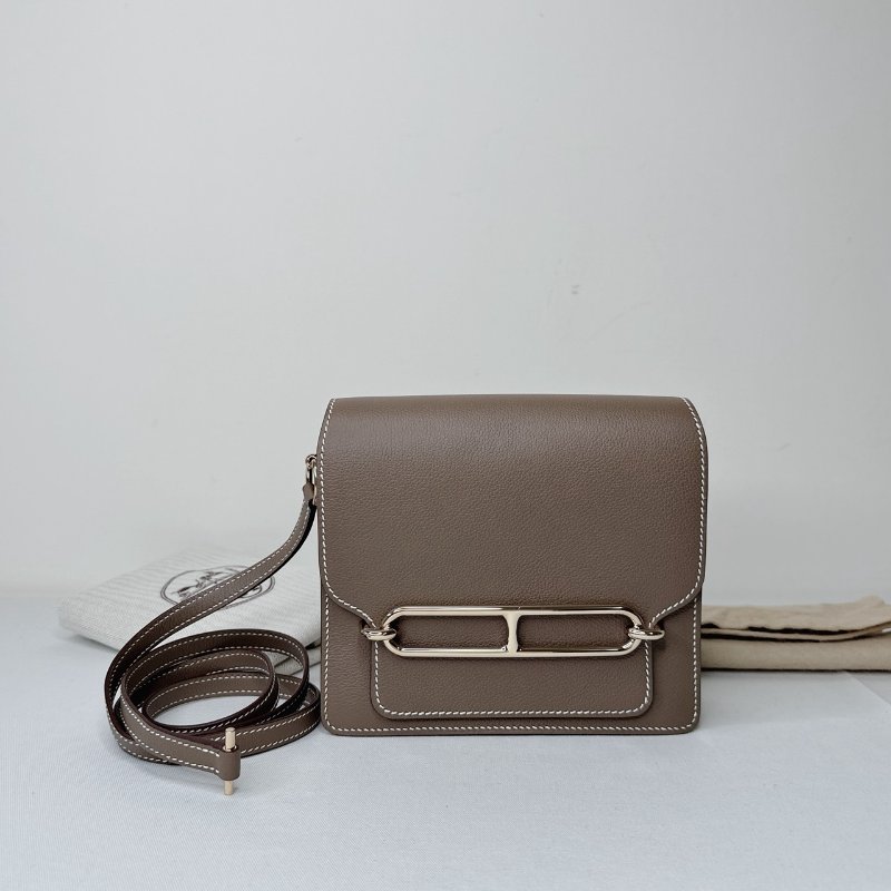 HERMES Mini Roulis大象灰豬鼻包-0