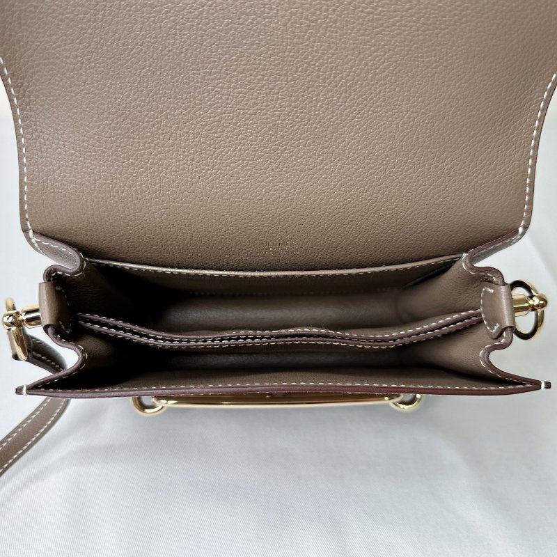 HERMES Mini Roulis大象灰豬鼻包-7