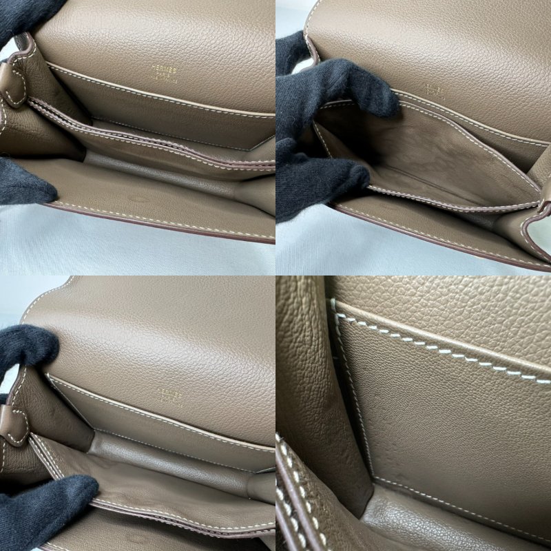 HERMES Mini Roulis大象灰豬鼻包-8