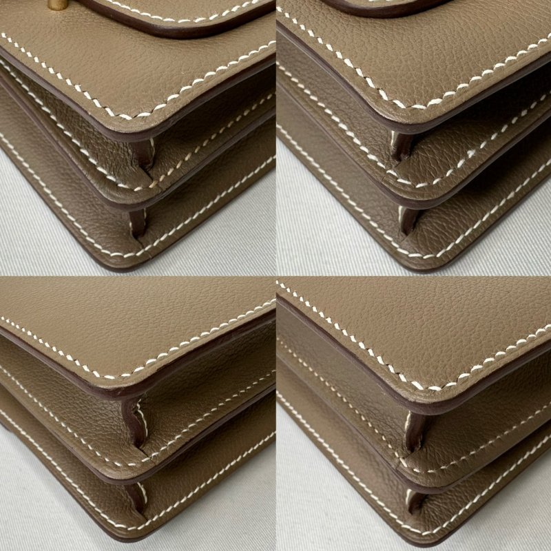 HERMES Mini Roulis大象灰豬鼻包-10