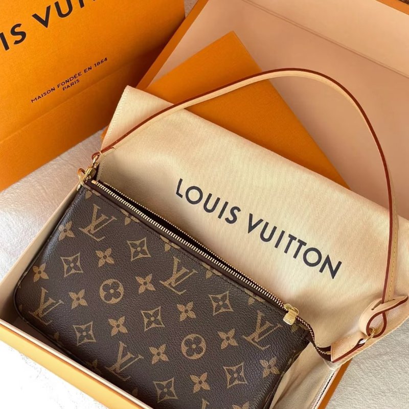 (贈送長金鍊✨可斜背)🏷LV 路易威登.大麻將 M40712-18