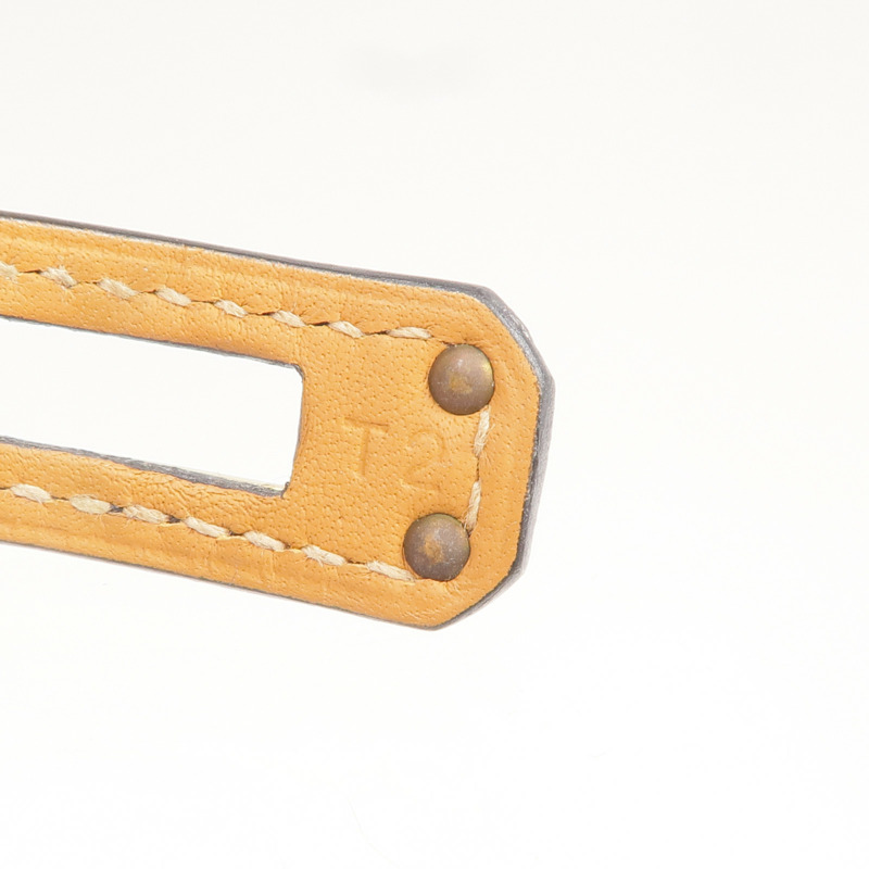 HERMES Box Calf皮革Kelly Double Tour Bracelet金扣手帶Noir-10