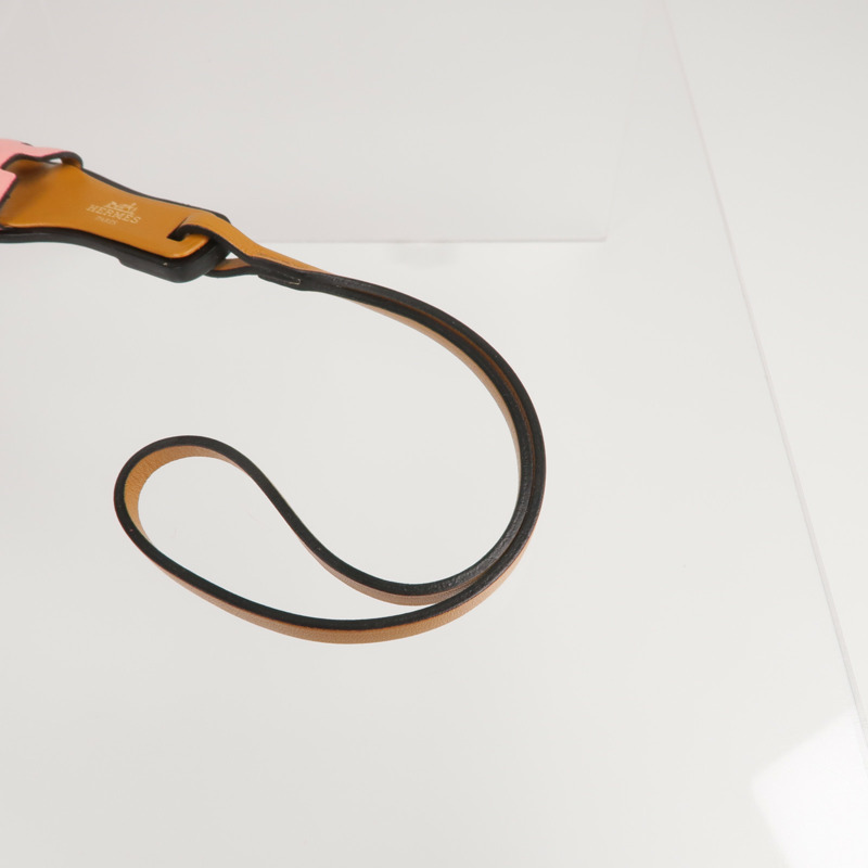 HERMES Epsom/Butler/Hunter皮革Oran Nano Charm掛飾-3