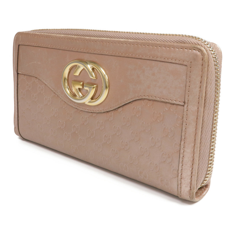 GUCCI 牛皮皮革Long Wallet金扣長錢包-1