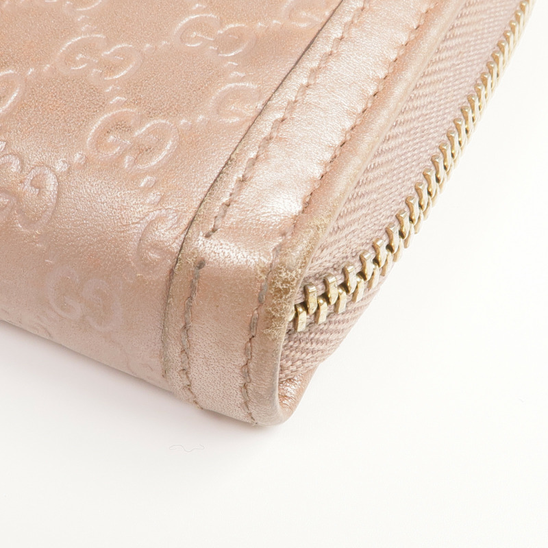 GUCCI 牛皮皮革Long Wallet金扣長錢包-10