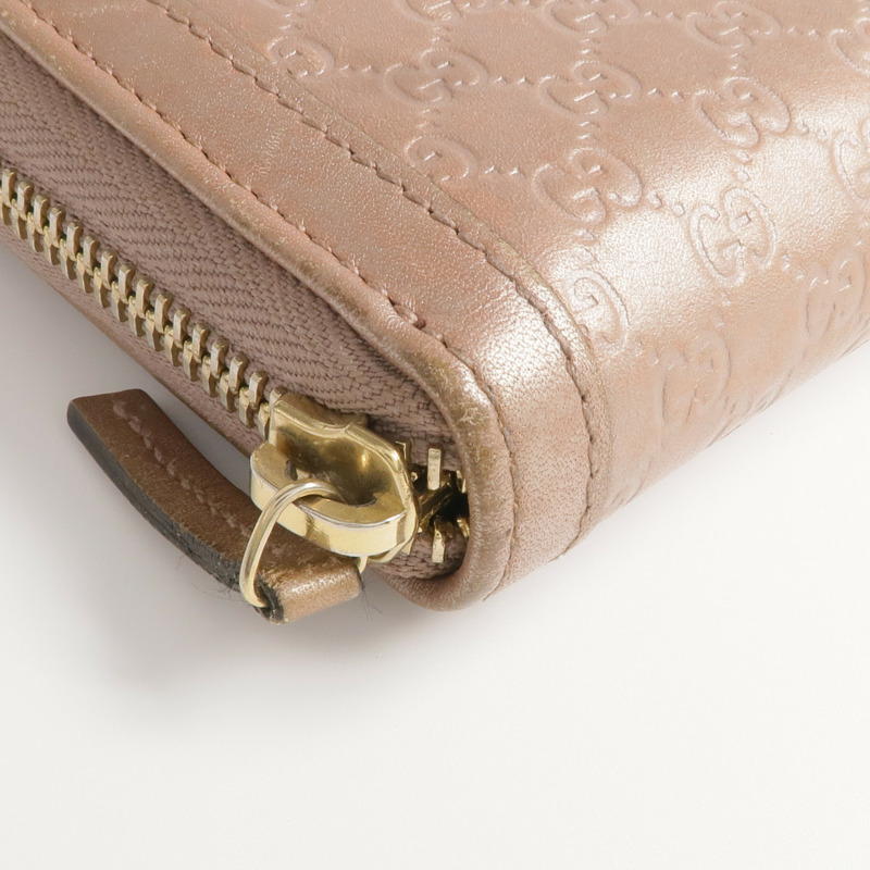 GUCCI 牛皮皮革Long Wallet金扣長錢包-11