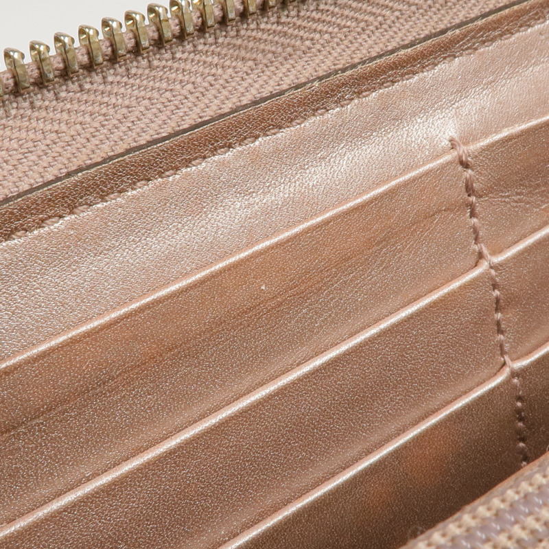 GUCCI 牛皮皮革Long Wallet金扣長錢包-17