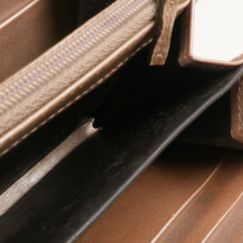 GUCCI 牛皮皮革Long Wallet金扣長錢包-18