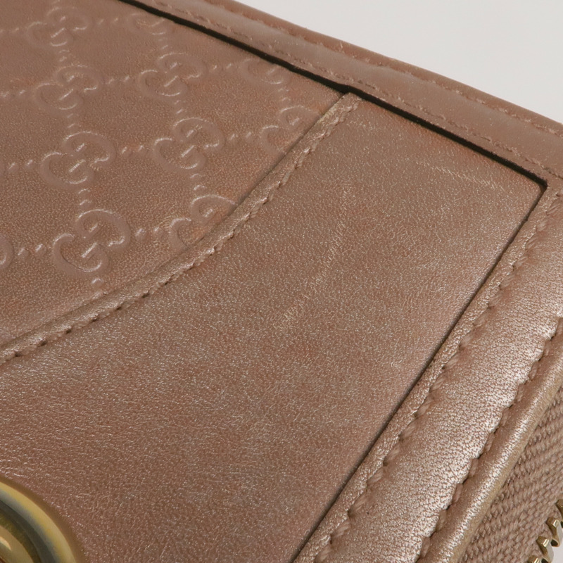 GUCCI 牛皮皮革Long Wallet金扣長錢包-22