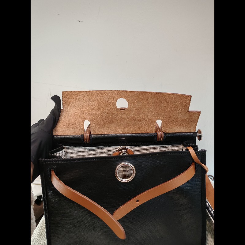 Hermes Herbag 31 2024 新款防水布料-19