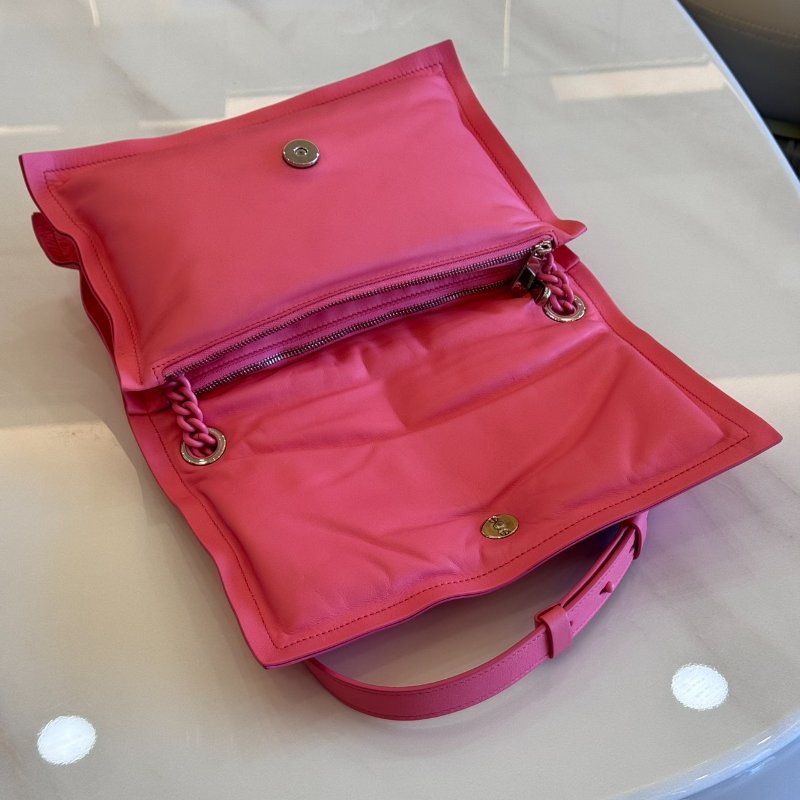 *SHIHNA名牌精品* Salvatore Ferragamo VIVA蝴蝶結小牛皮 粉色肩背包-6