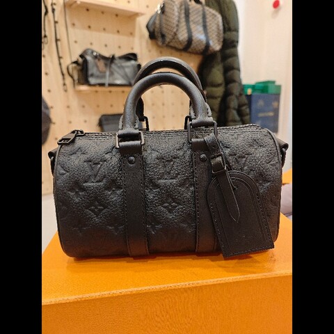 LV keepall25 牛皮壓花款