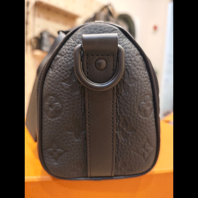 LV keepall25 牛皮壓花款-3