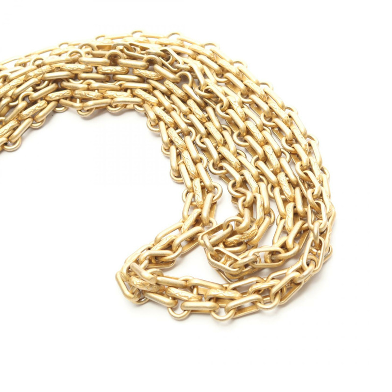 香奈兒 2.55 鏈條肩背包 黑色帆布 金色五金 二手 女士 Coco CC-9