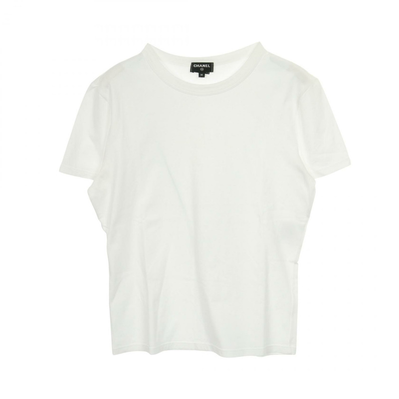 香奈兒 COCO 標誌針織吊帶 T 卹 P72150K10356 羊絨棉 #M 二手-2