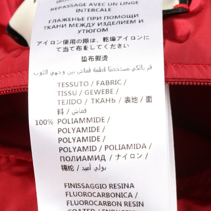 GUCCI 男款羽絨外套 #52 尼龍紅黑配色 二手-4
