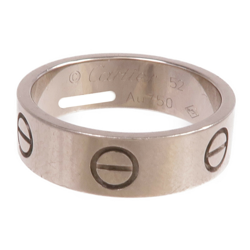 CARTIER 18K白金Love Ring戒指Cartier#52/US#6.5-1