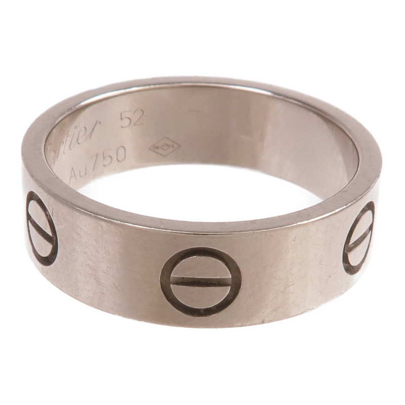 CARTIER 18K白金Love Ring戒指Cartier#52/US#6.5-3