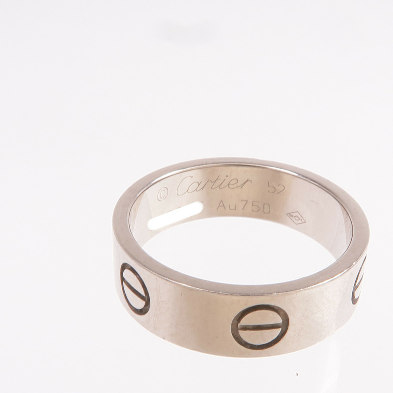CARTIER 18K白金Love Ring戒指Cartier#52/US#6.5-4