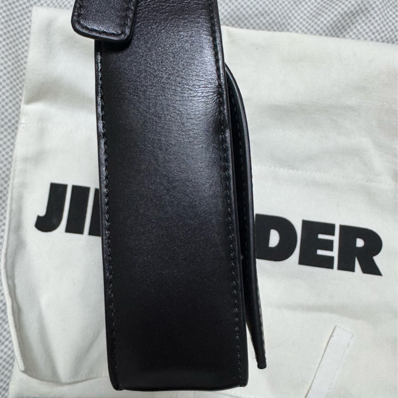 Jil Sander logo-lettering leather crossbody bag-2