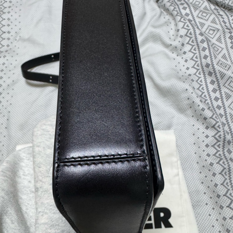 Jil Sander logo-lettering leather crossbody bag-4