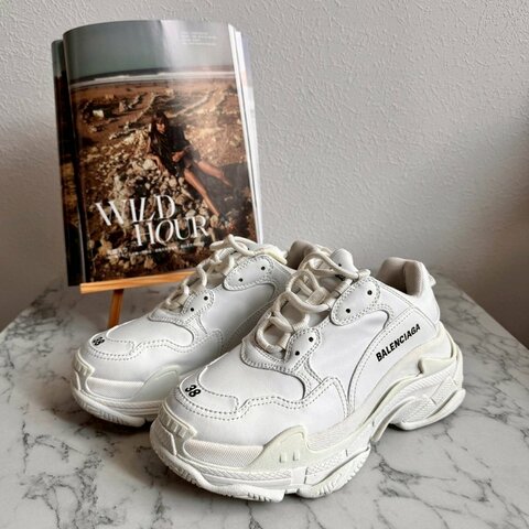 Balenciaga 白色厚底老爹鞋 運動鞋