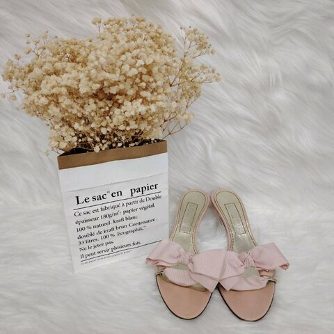 Loewe 羅意威 蝴蝶結 高跟 涼鞋 35.5碼