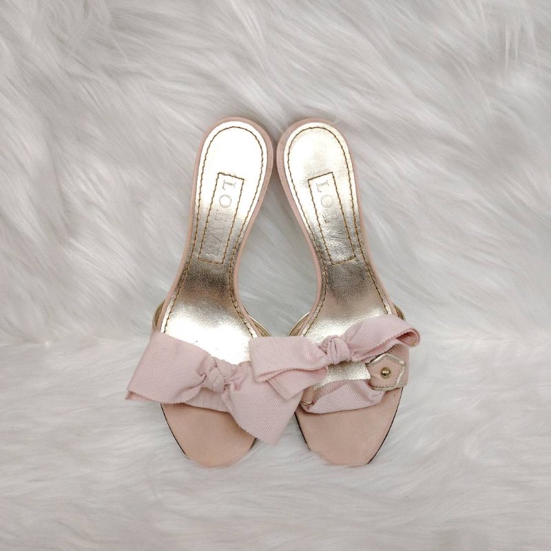 Loewe 羅意威 蝴蝶結 高跟 涼鞋 35.5碼-1