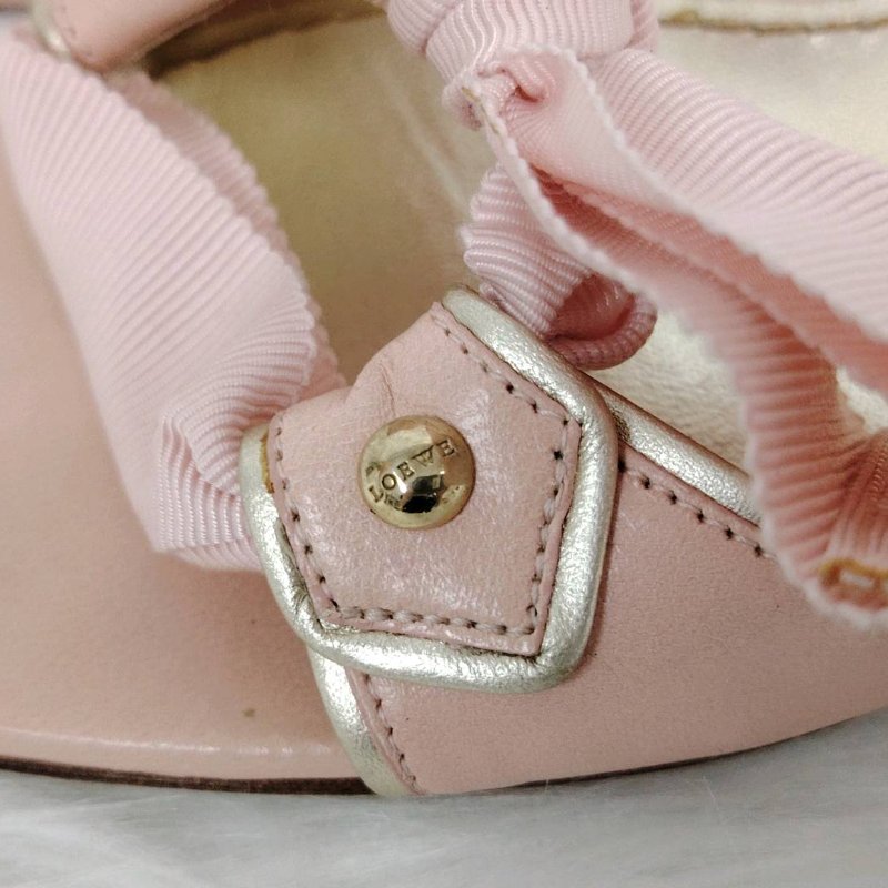 Loewe 羅意威 蝴蝶結 高跟 涼鞋 35.5碼-4